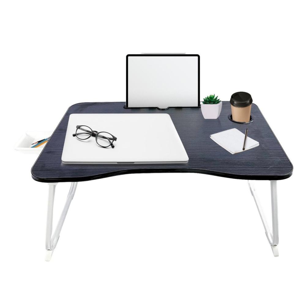 Multifunctional Portable Bed Tray Laptop Desk (Black)