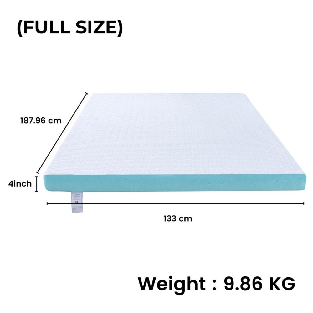 Dual Layer Mattress Topper 4 inch with Gel Infused (Full)