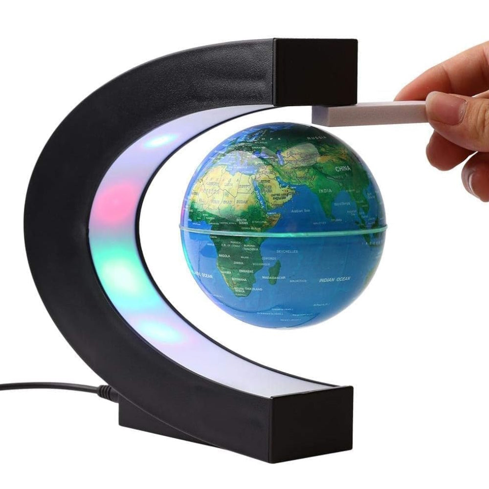 Magnetic Levitation Floating Globe with LED Light (Blue)