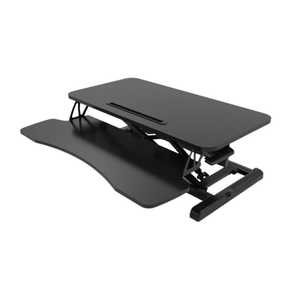 Adjustable Standing Desk Riser with Gas Spring (Black)