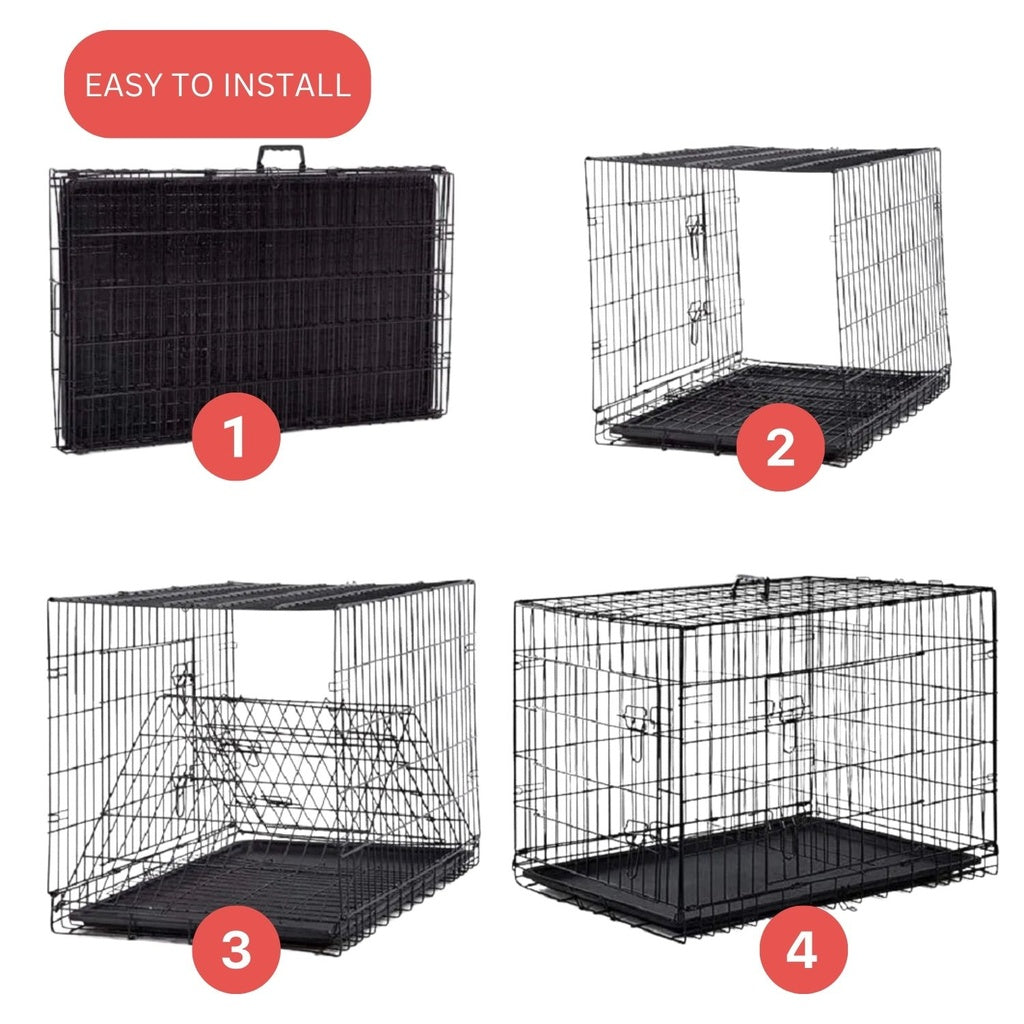 Foldable Design Dog Cage 48"