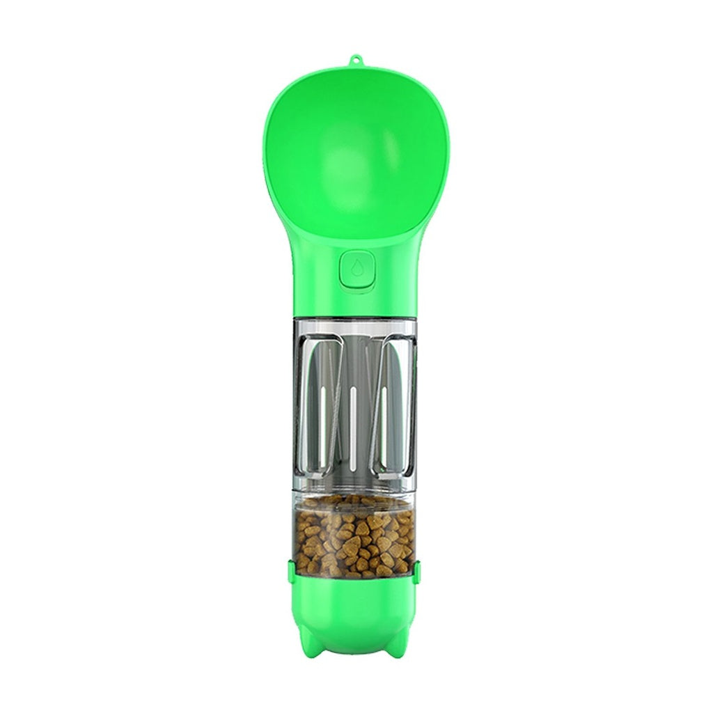 Portable 4 in 1 Pet Scooper and Feeder - Green