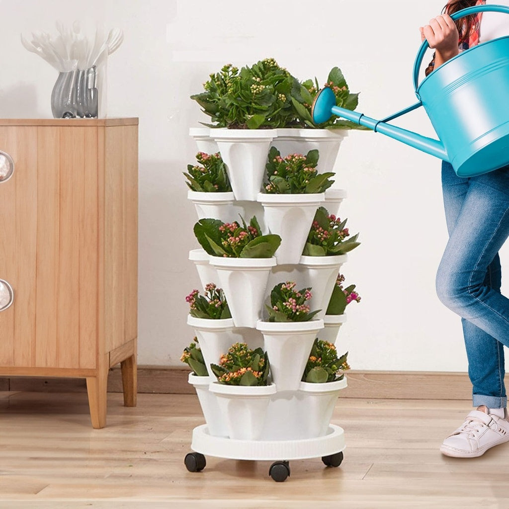 5 Tier Stacking Planter Vertical Garden (45cm)