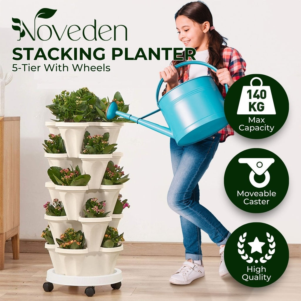 5 Tier Stacking Planter Vertical Garden (45cm)