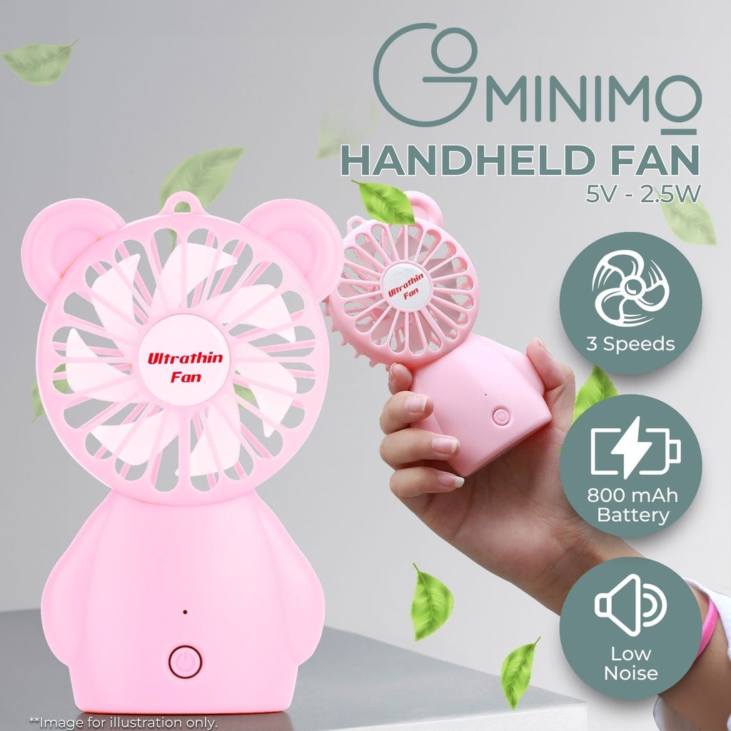 Rechargeable Handheld Fan (Pink)