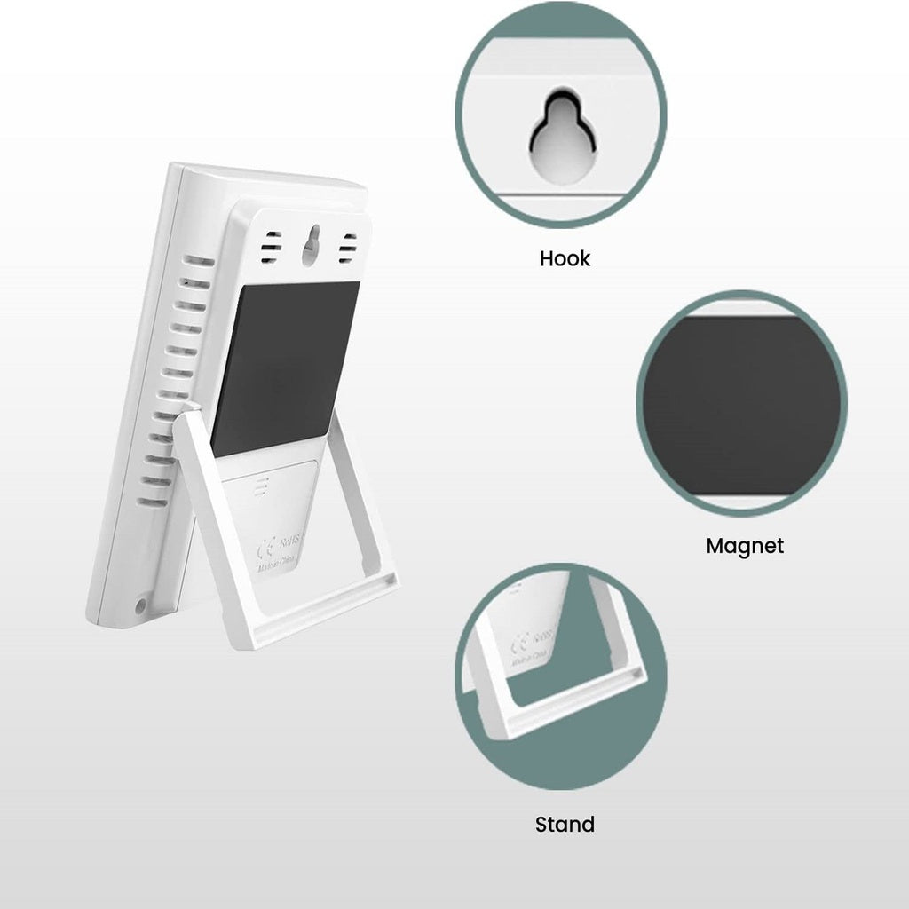 Thermo Hygrometer Has Backlight White