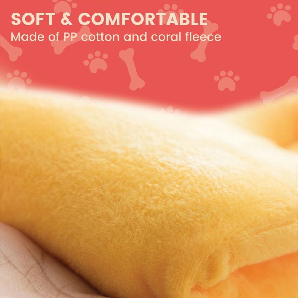 Soft Plush Banana Pet Bed - Extra Large (Yellow)