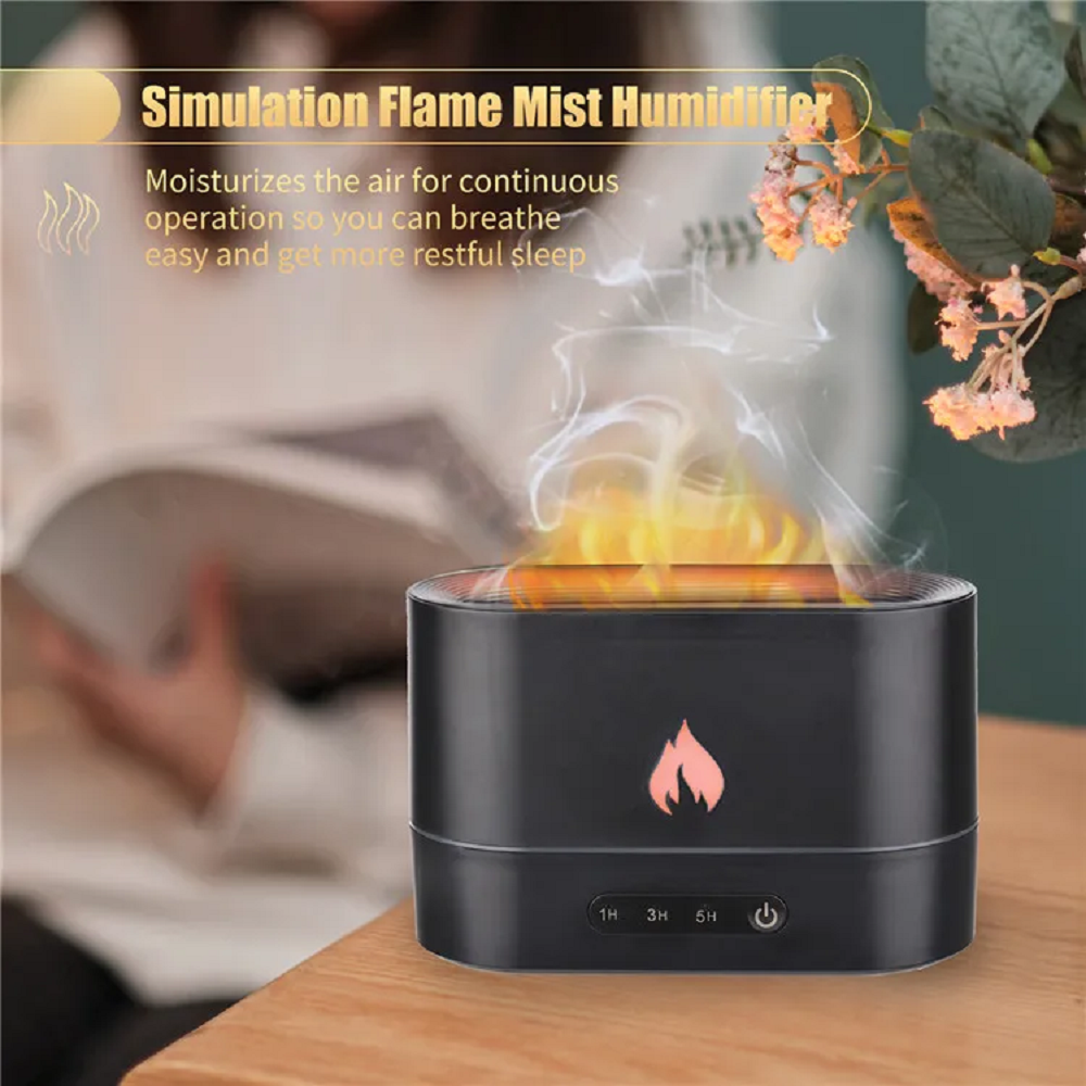 Flame Humidifier Fire 250ml Black