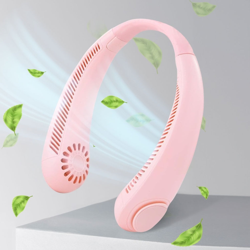 Rechargeable Neck Fan (Pink)