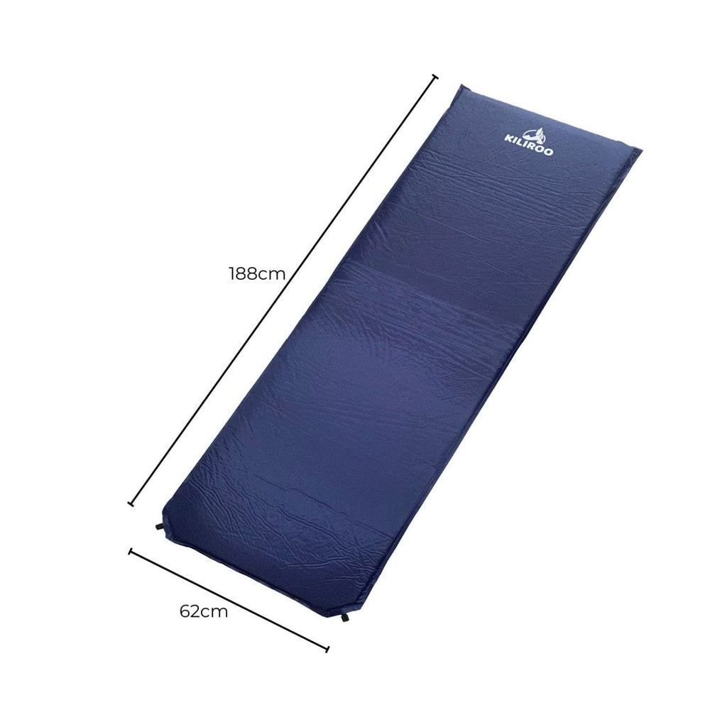 Inflating Camping Mat - Navy Blue