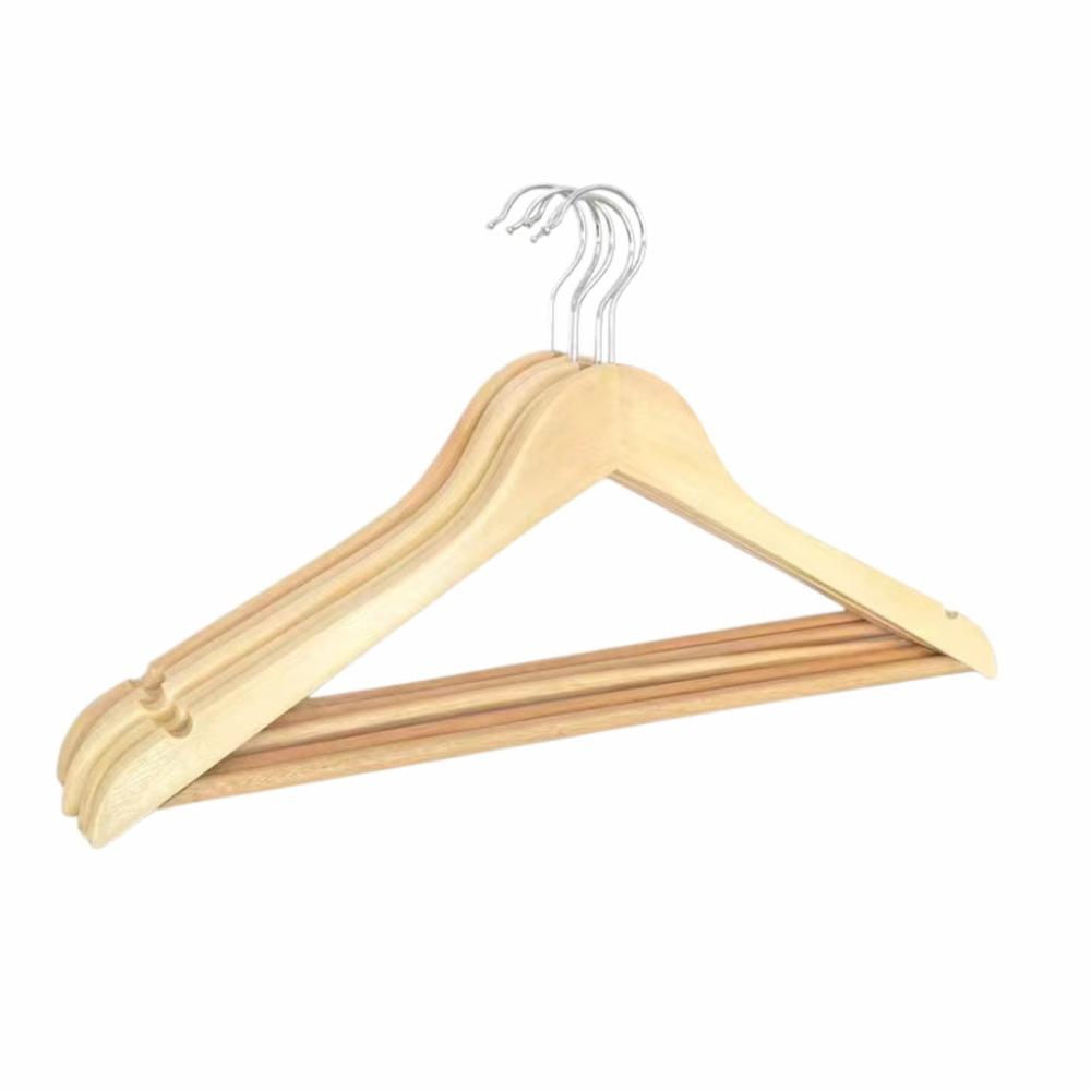 Wooden Coat Hanger with Smooth Surface (50pcs)