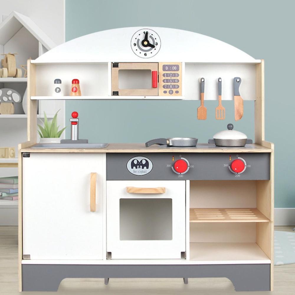 Minimalist Wooden Kitchen Playset for Kids