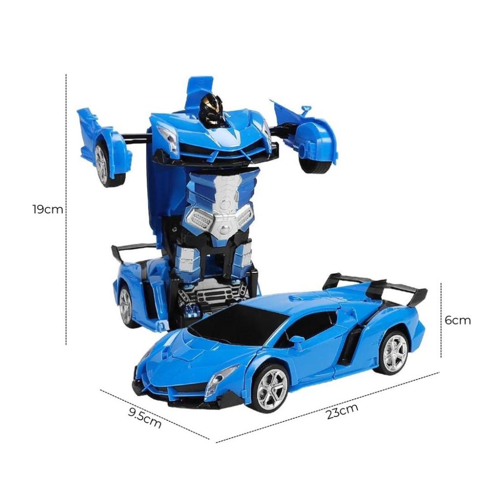 Transform Car Robot Sport Car with Remote Control (Blue)