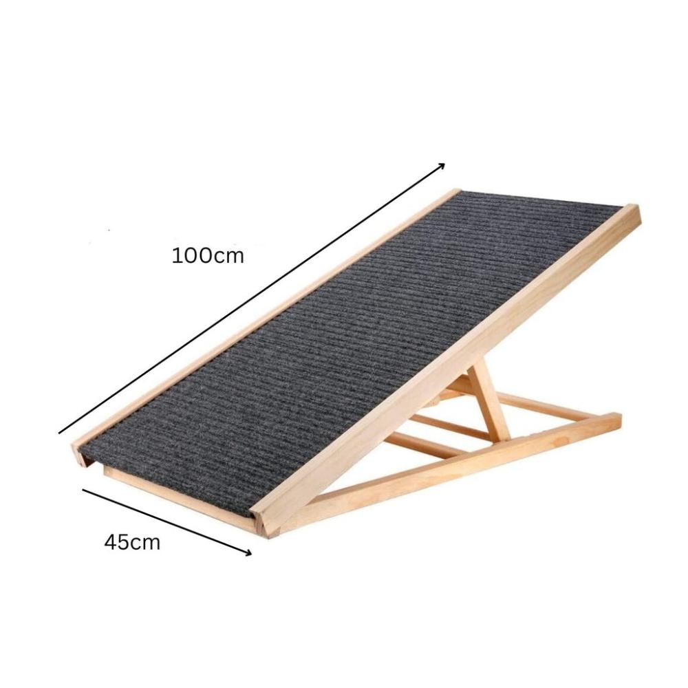 Wooden Adjustable Pet Ramp 100 x 45 cm