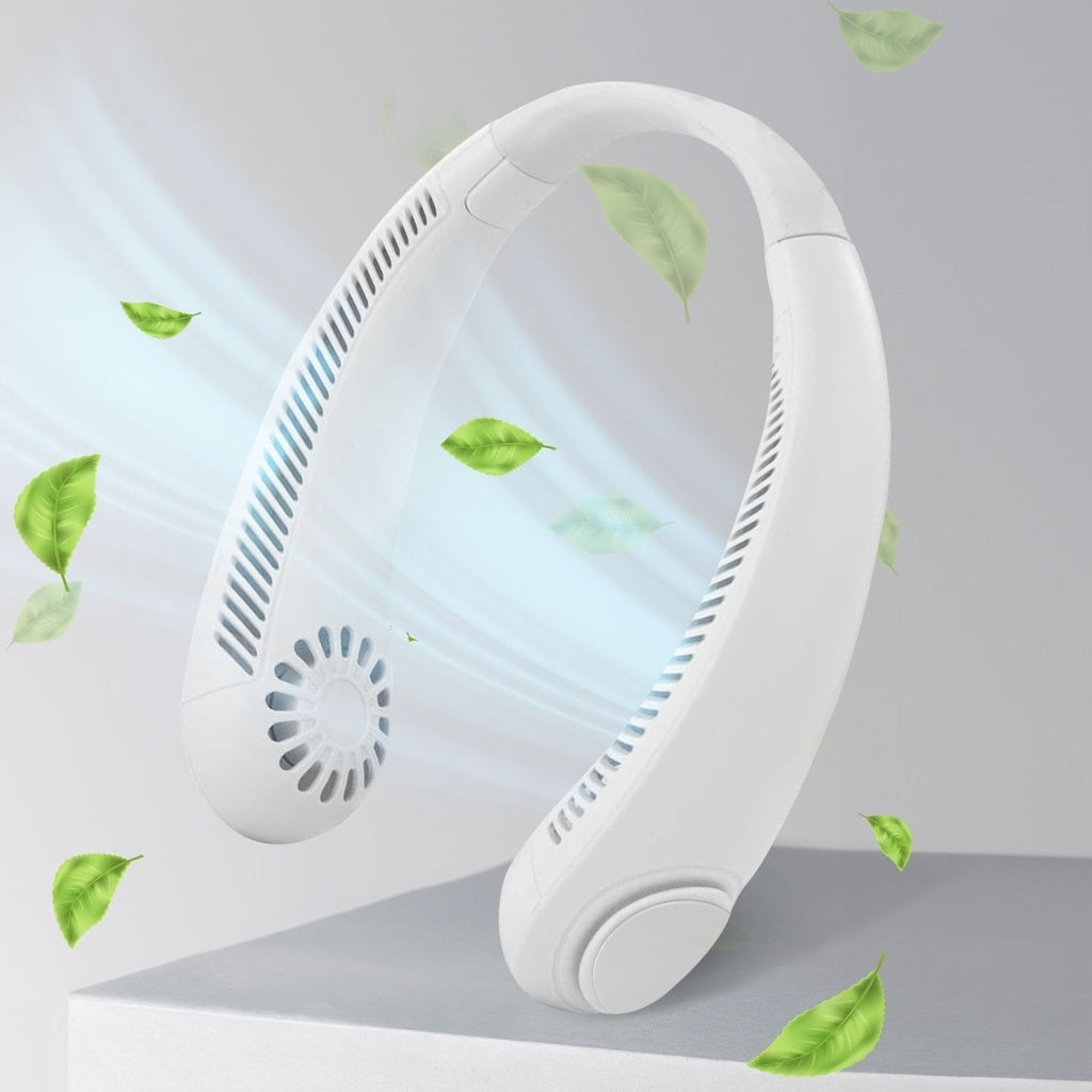 Rechargeable Neck Fan (White)