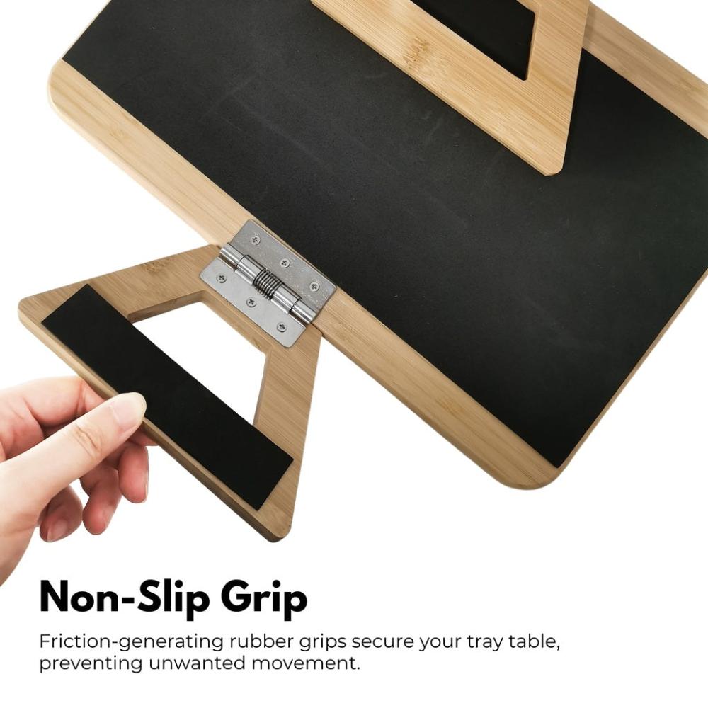 Portable Sofa Arm Tray for Wide Couches - Natural