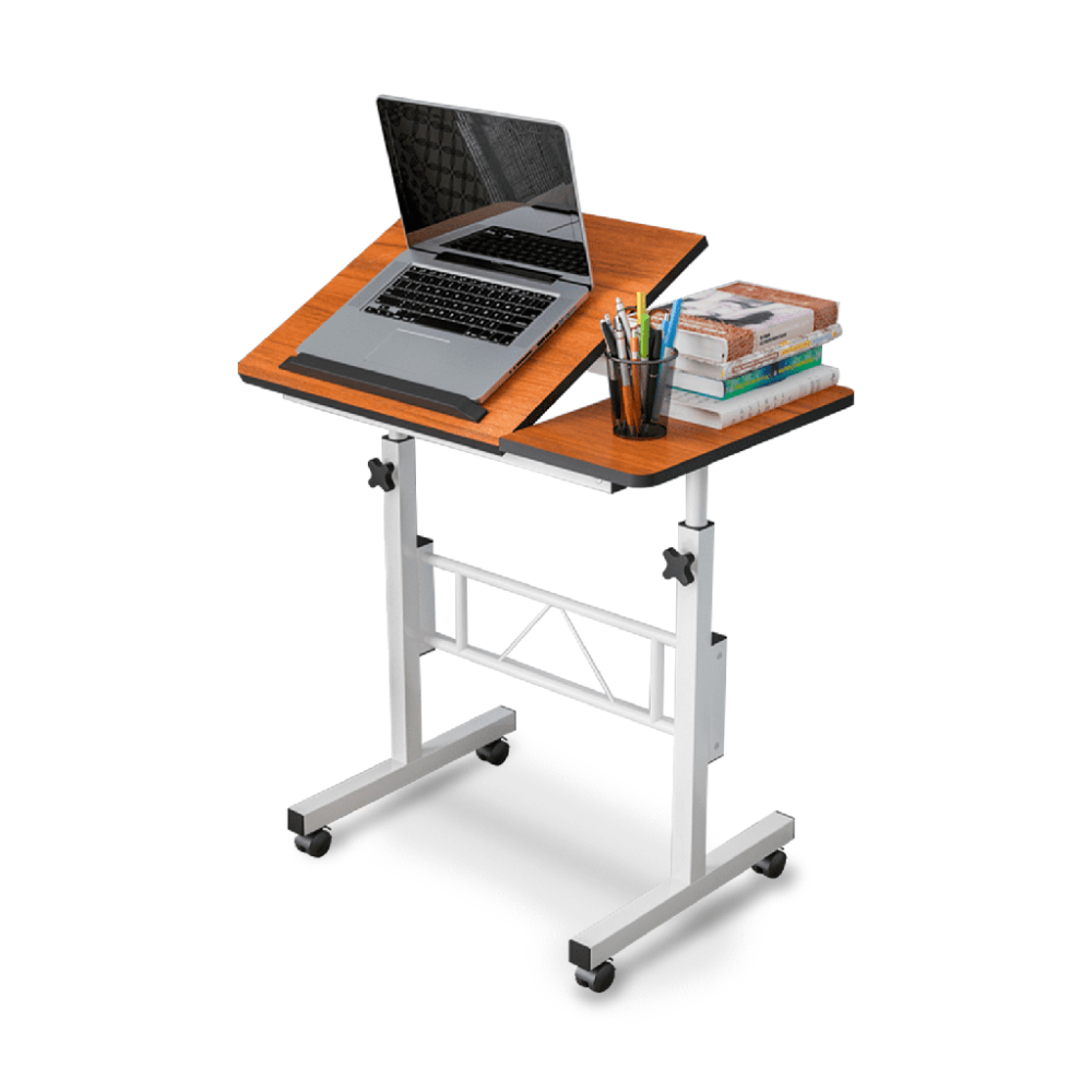 Adjustable Laptop Desk Portable Mobile Computer Table