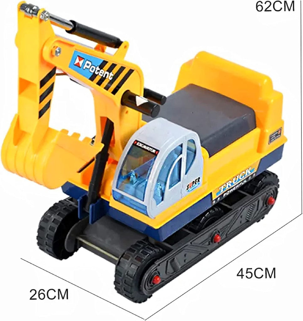 Kids Ride On Sand Excavator Toy Car with Helmet