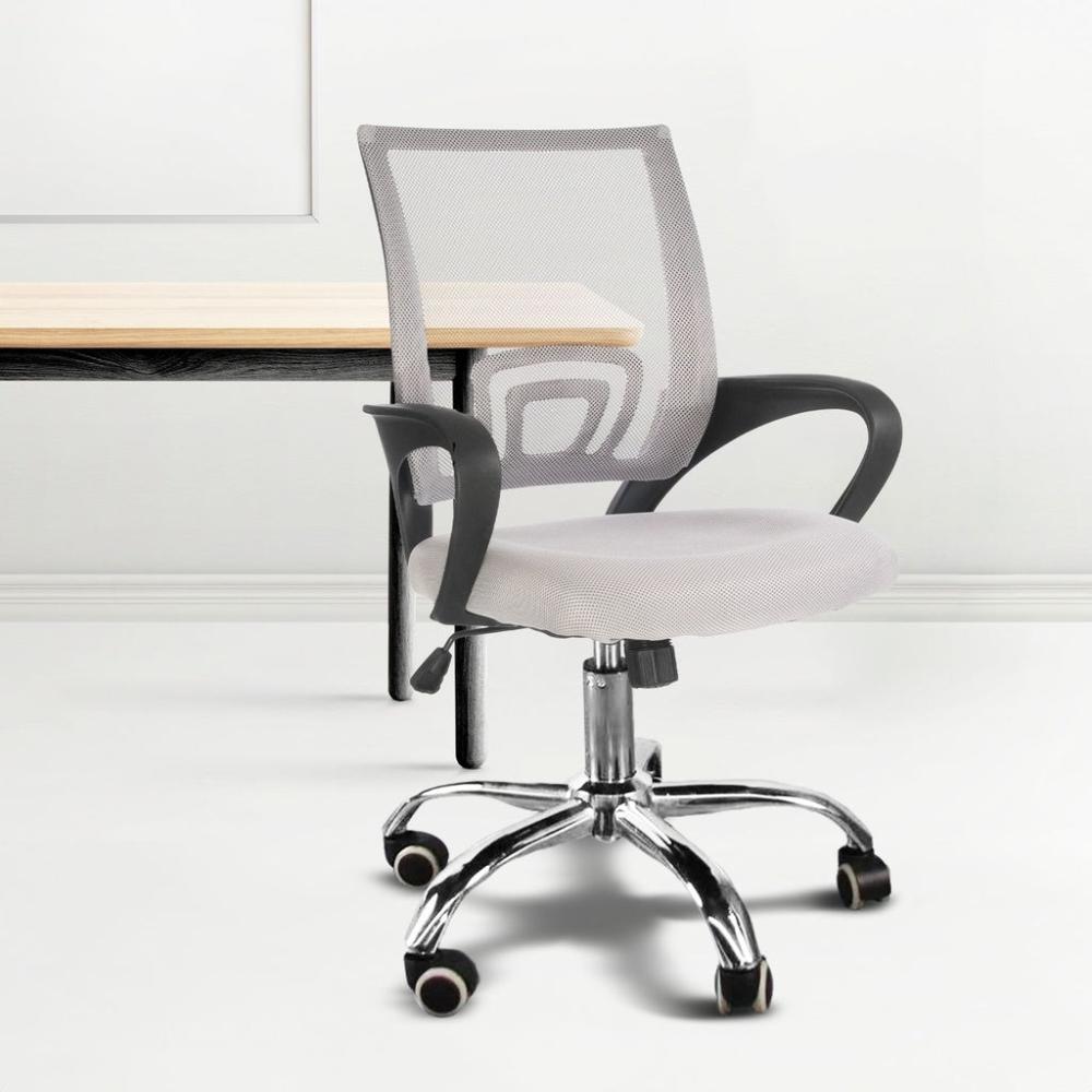 Ergonomic Office Chair with Breathable Mesh Design (Grey)