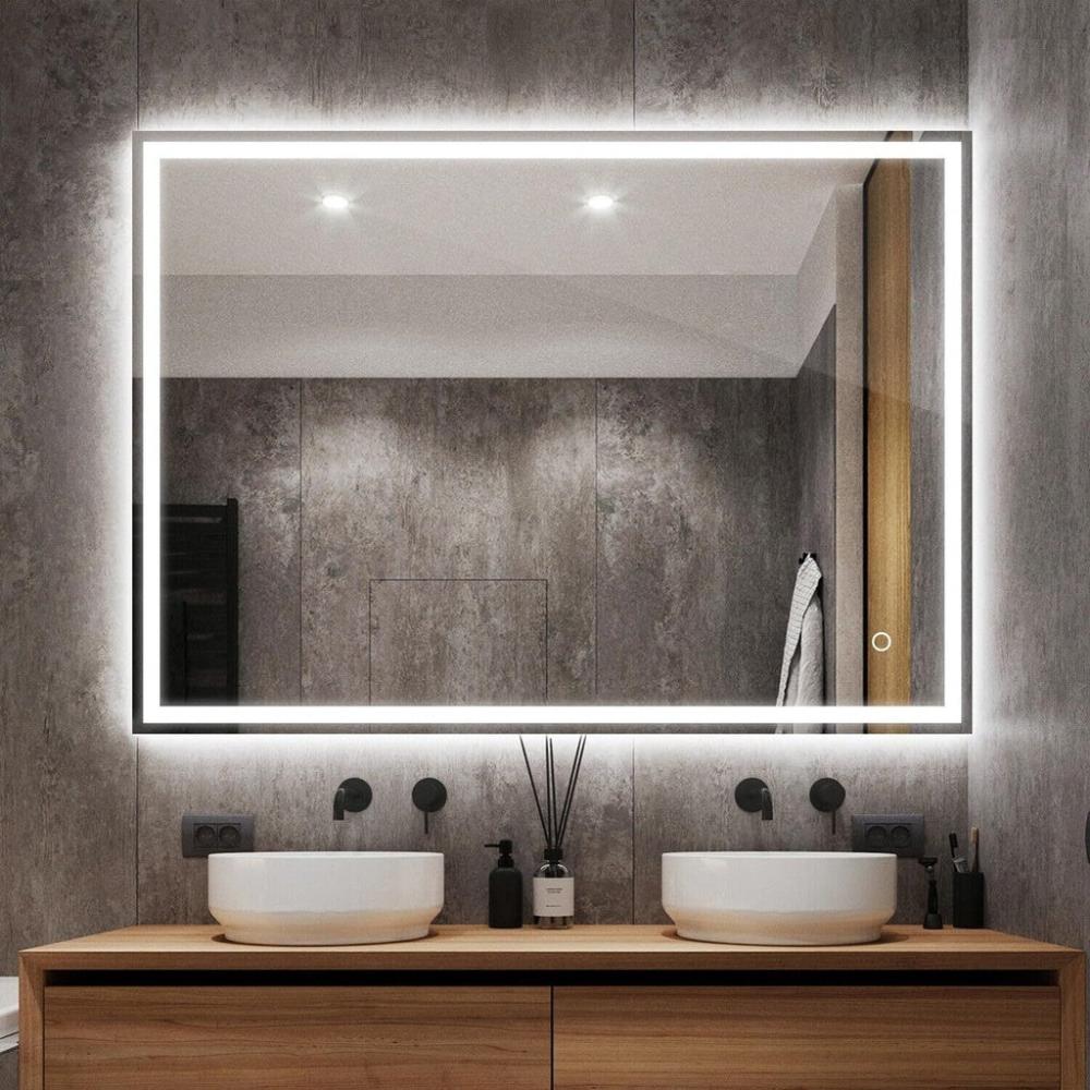 Rectangle LED Mirror with Bluetooth Speaker - 80cms