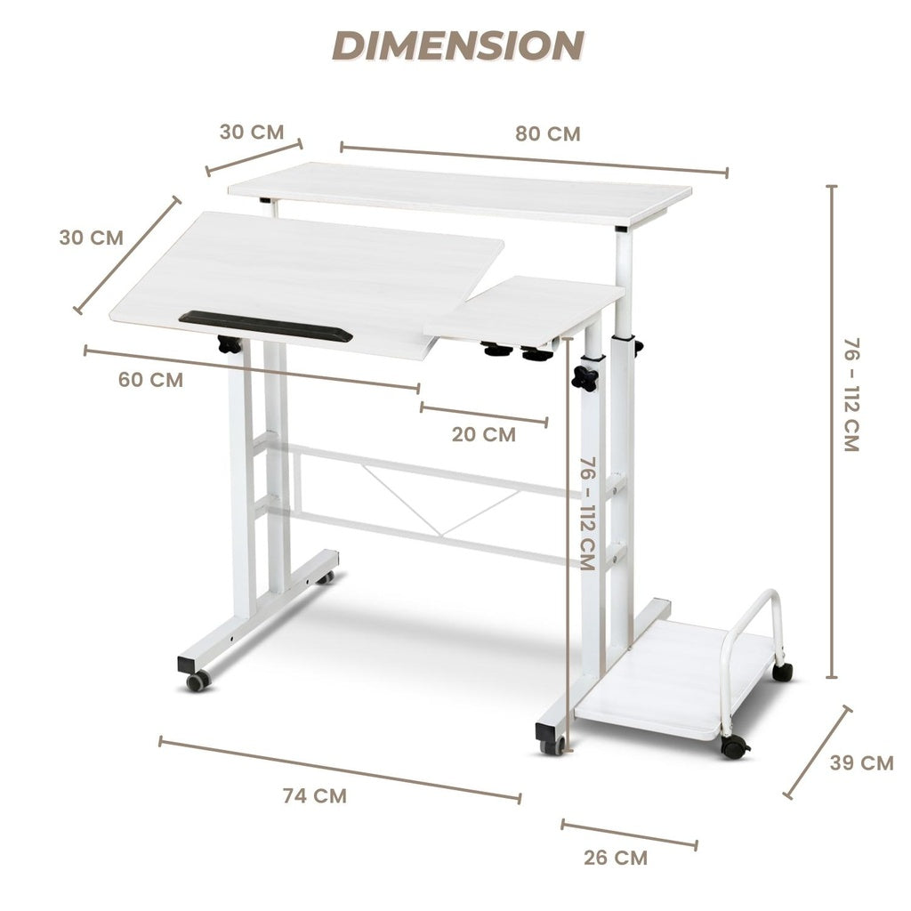 Adjustable Workstation Portable Mobile Laptop Desk