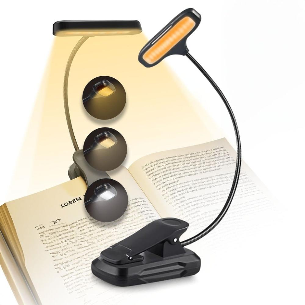 Eye-protection LED Clip Book Light 15 LED