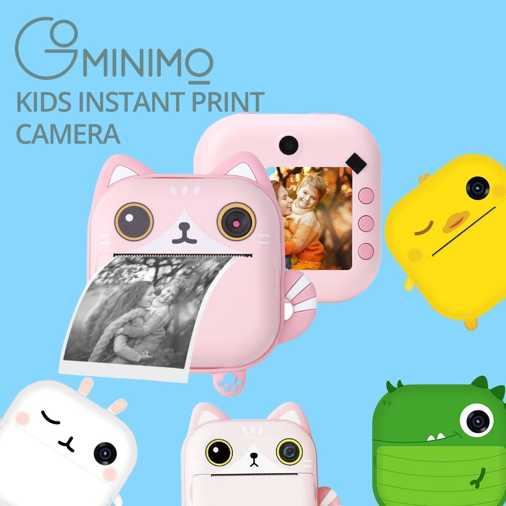 Kids Instant Print Camera - 32GB TF Card (Cat)