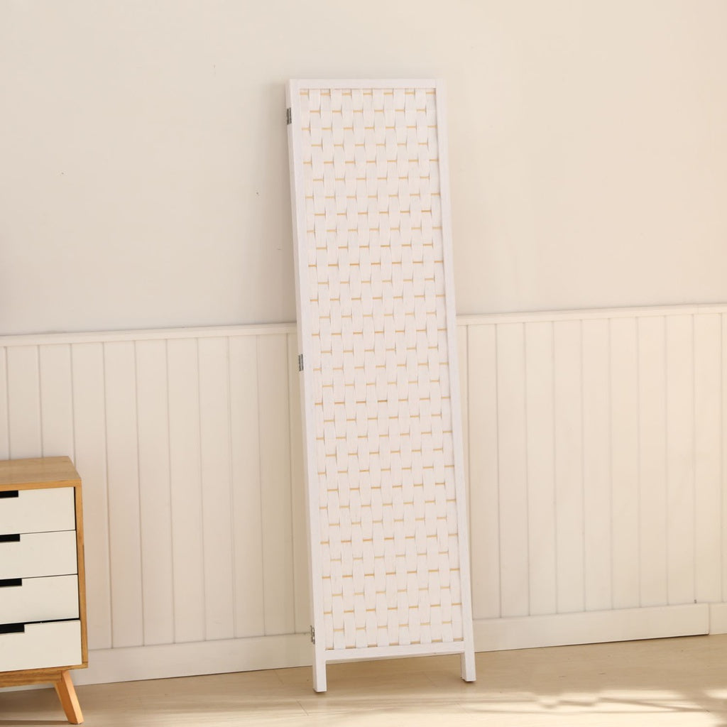 Pine Wood Room Divider - White