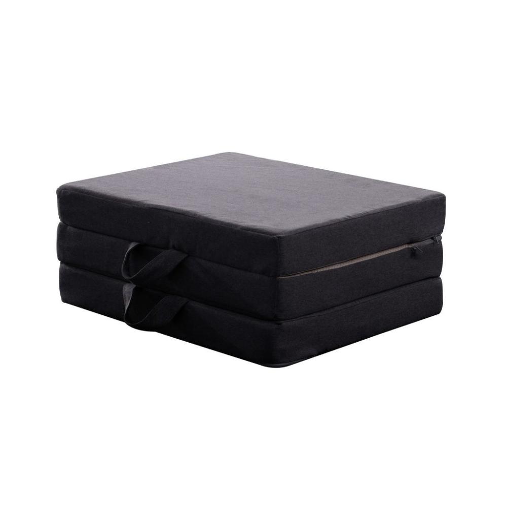 3-Fold Folding Mattress Double - Dark Grey