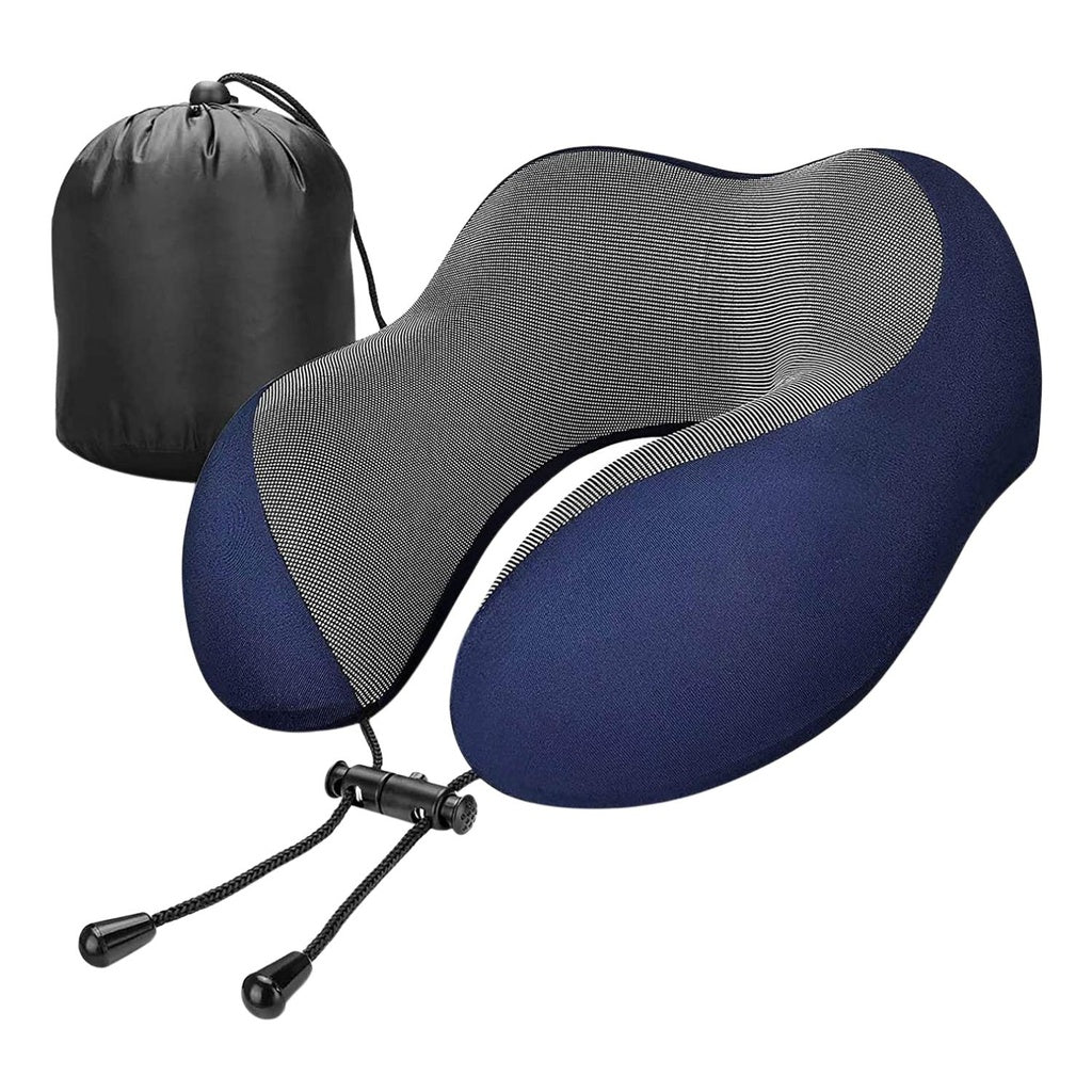 Memory Foam Neck Set - Navy Blue