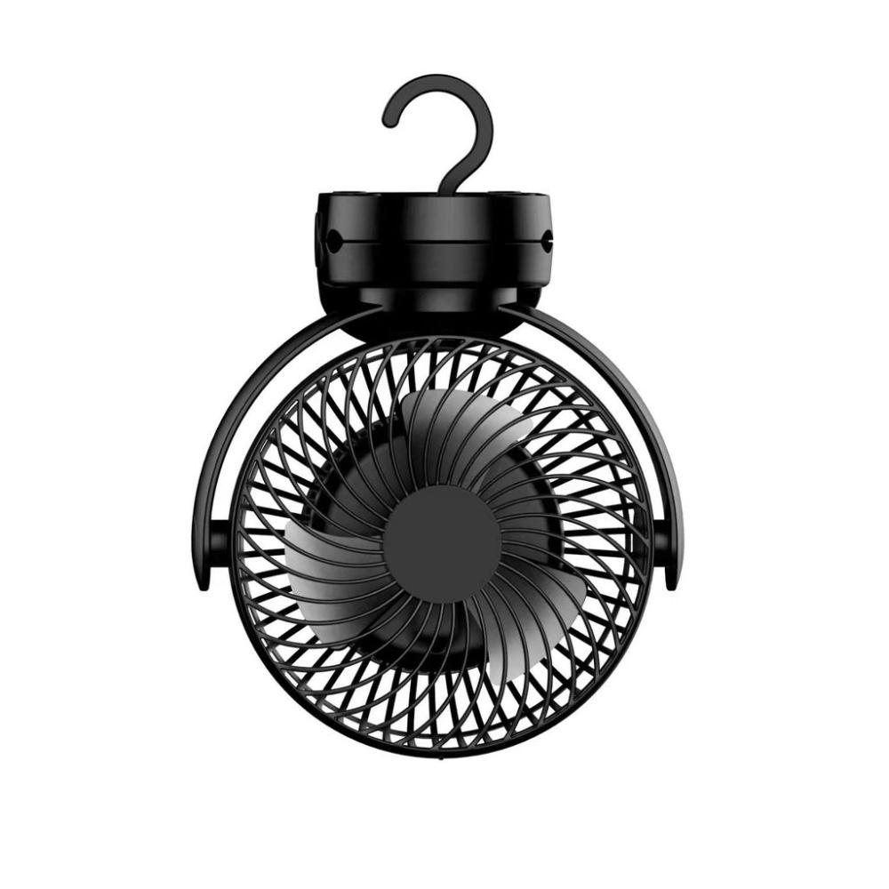 10000mAh Rechargeable Clip-on Fan with Hook and LED Light