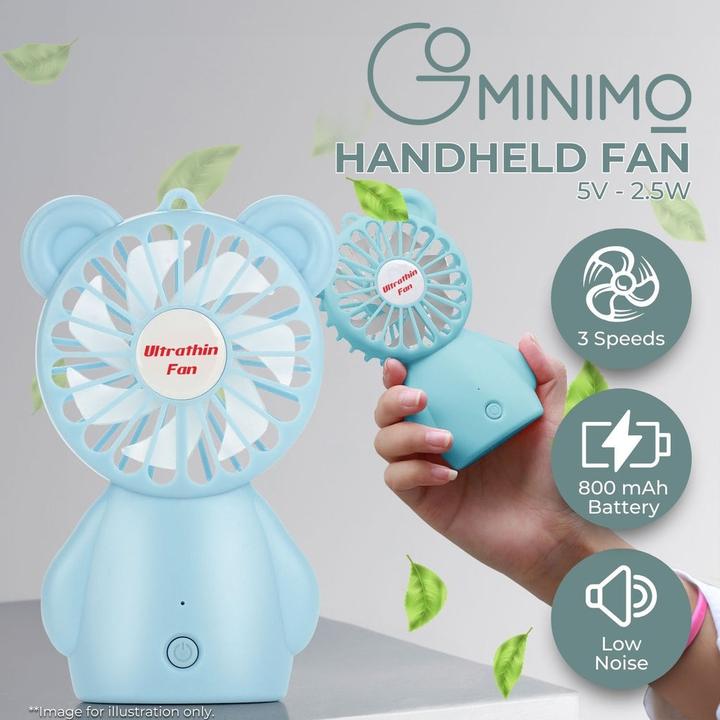 Rechargeable Handheld Fan (Blue)