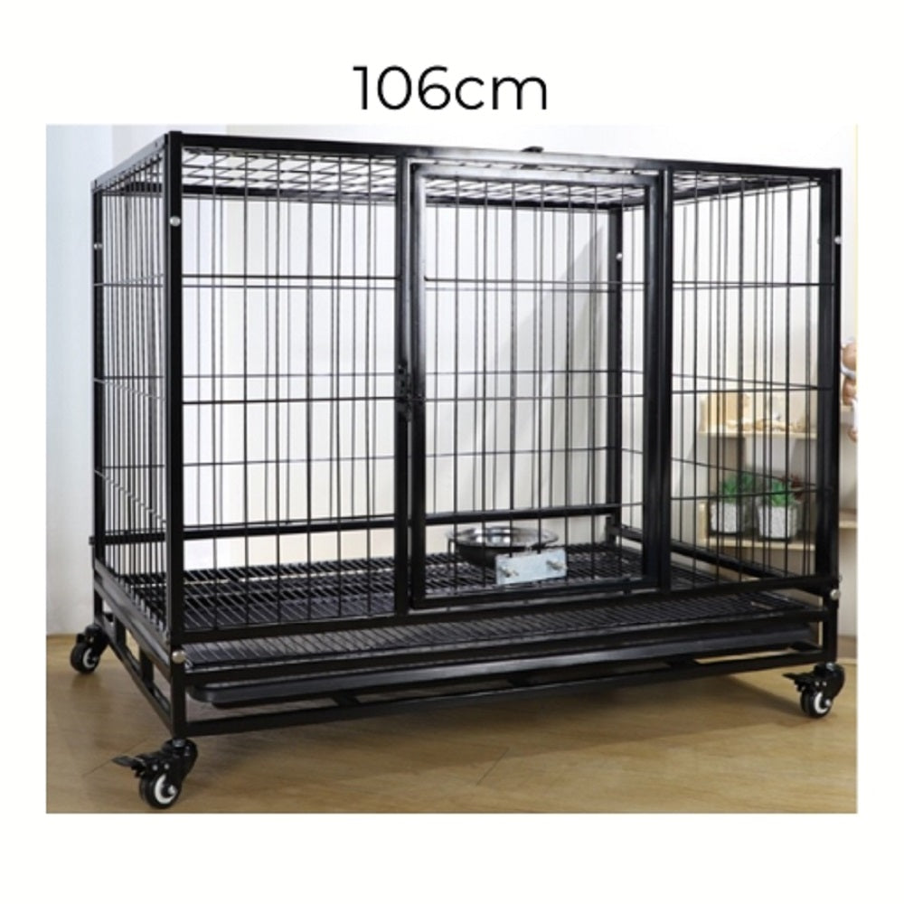 Multi-layer Dog Cage 46" (with wheels)