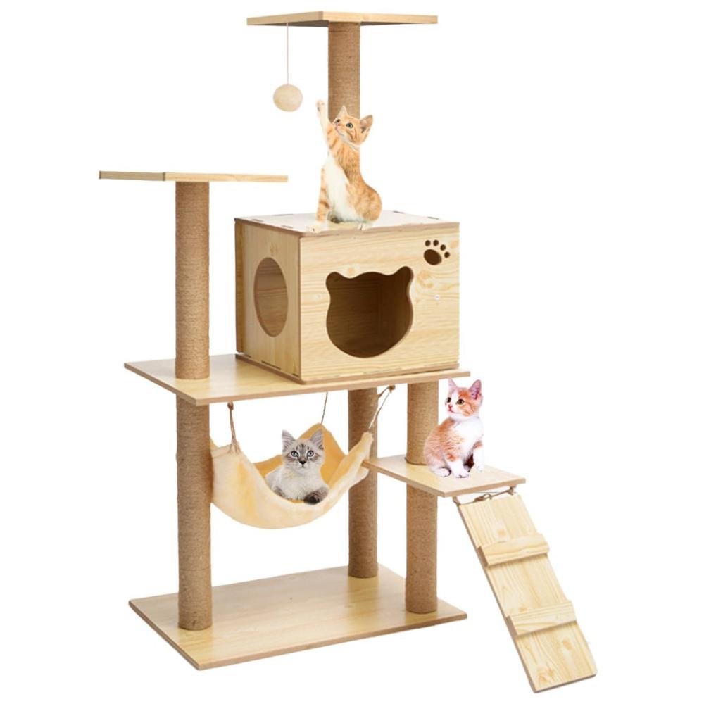 Superior Quality Cat Tree (120cm Wood)