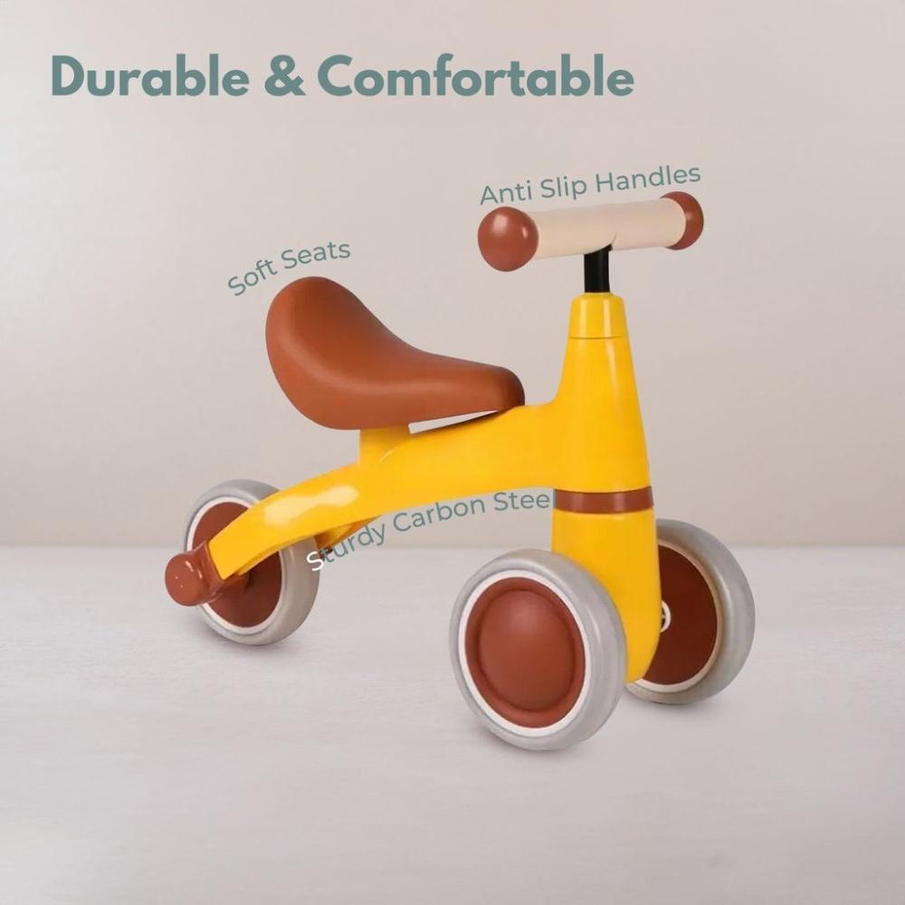 3 Wheels Baby Balance Bike - Yellow