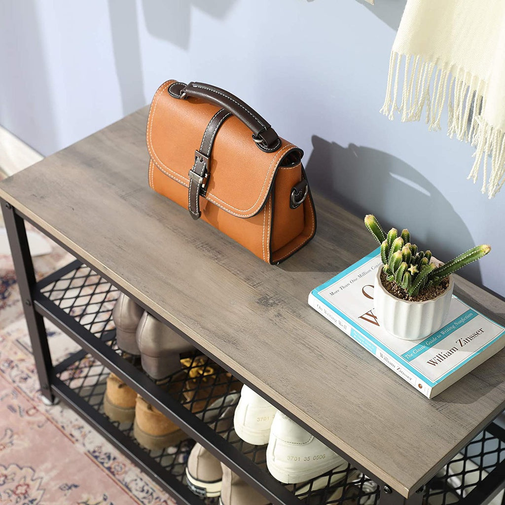 Adjustable Feet 3 Tier Shoe Rack