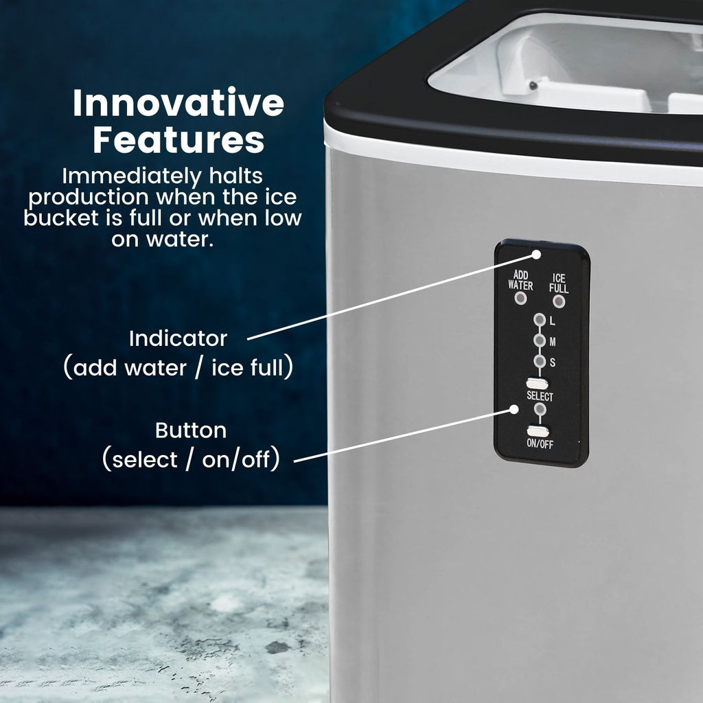 Ice Maker Machine Stainless Steel - 2L