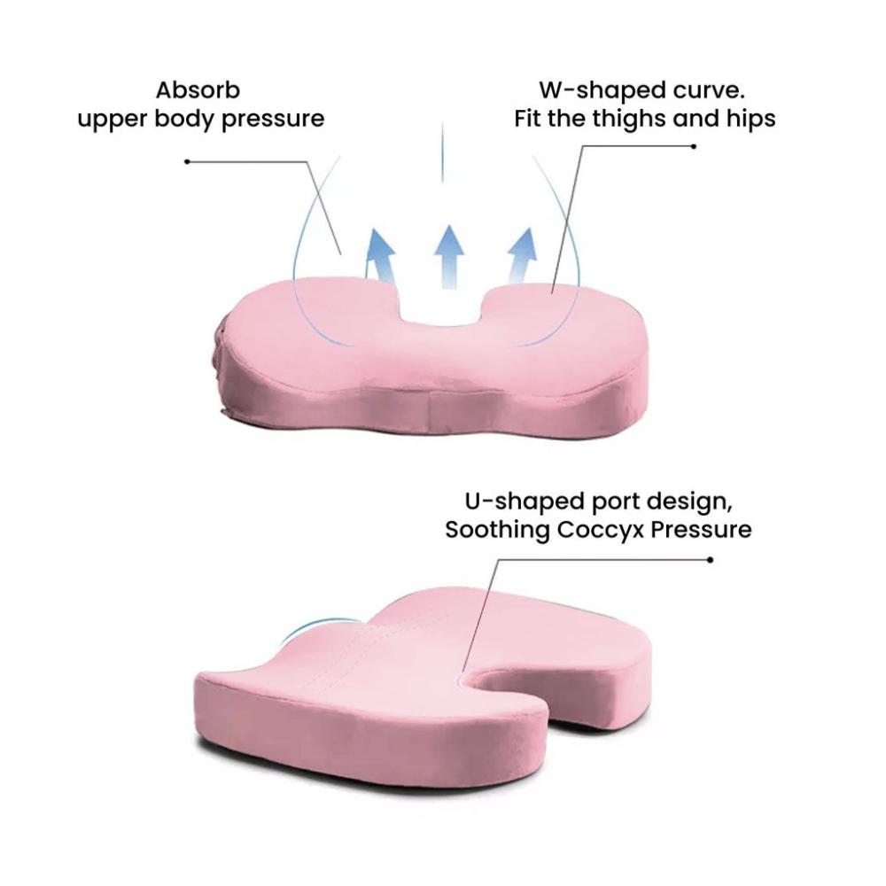 Memory Foam Seat 'U' Shape - Light Pink