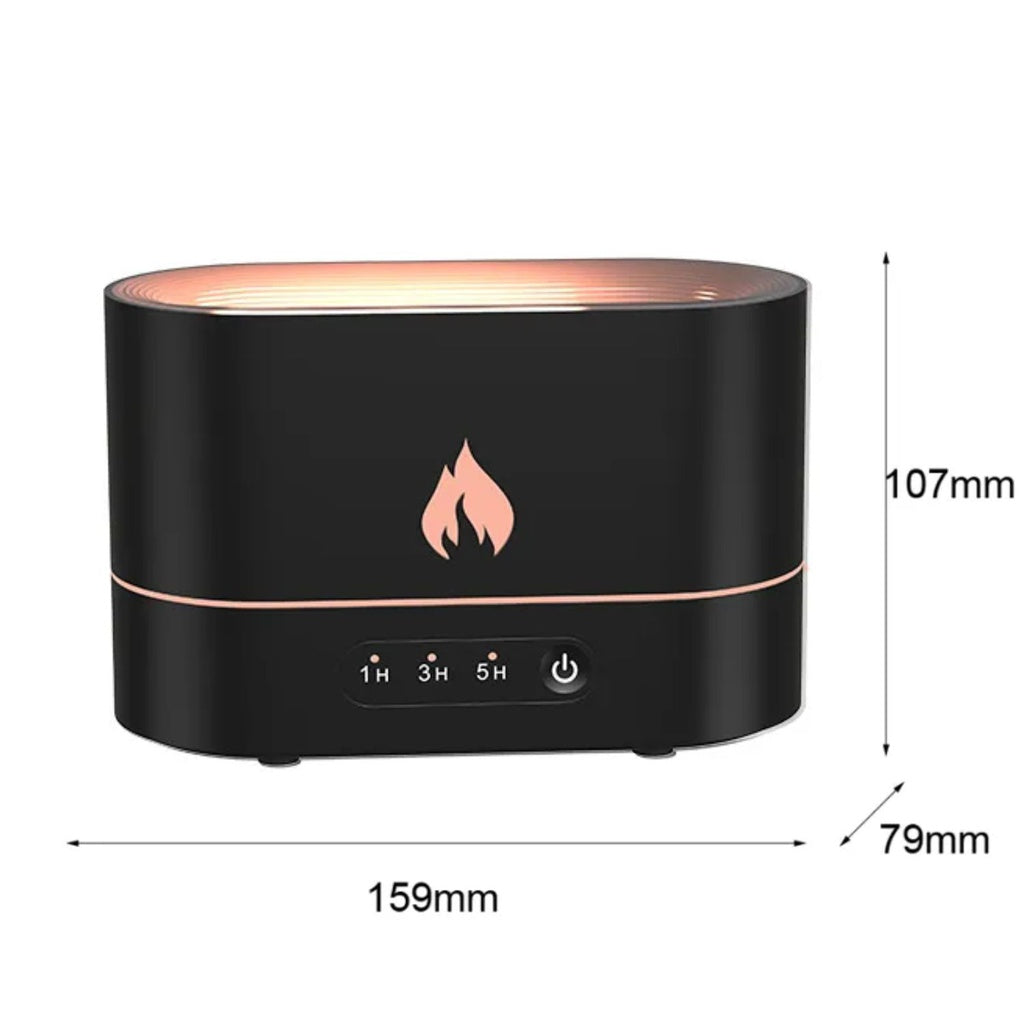 Flame Humidifier Fire 250ml Black