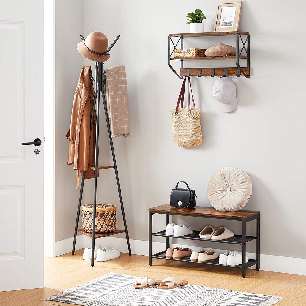 Industrial Pipe Design Comfortable Coat Rack - 179cms