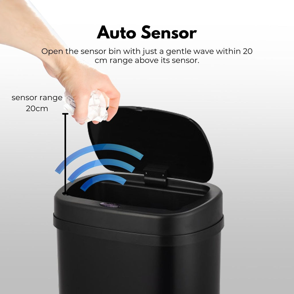 Sensor Bin 70L Black Oval