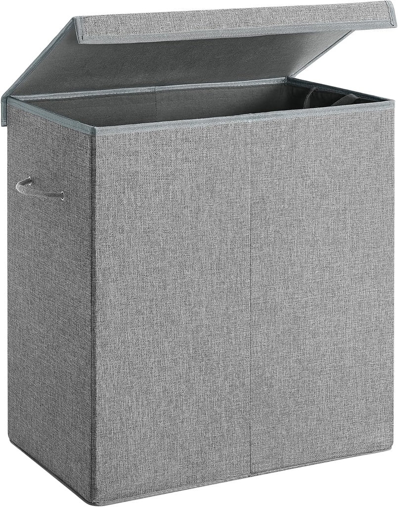 Linenette Fabric Laundry Hamper 142L - Dark Grey