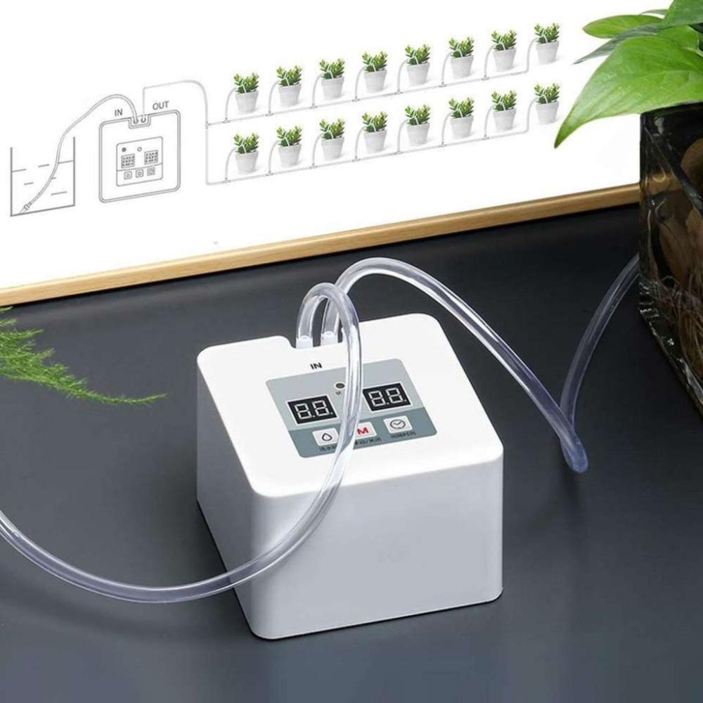 Plant Watering System with DIY 30-Day Programmable (White)