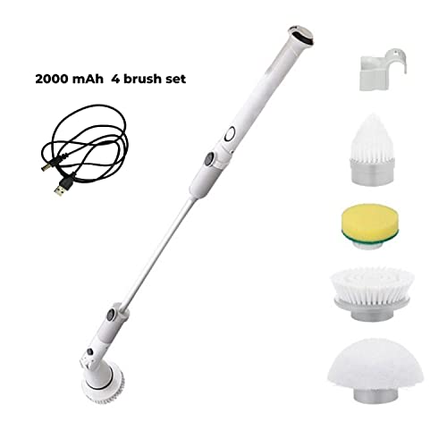 Electric Spinning Scrubber 2000 mAh 4 Brush Set