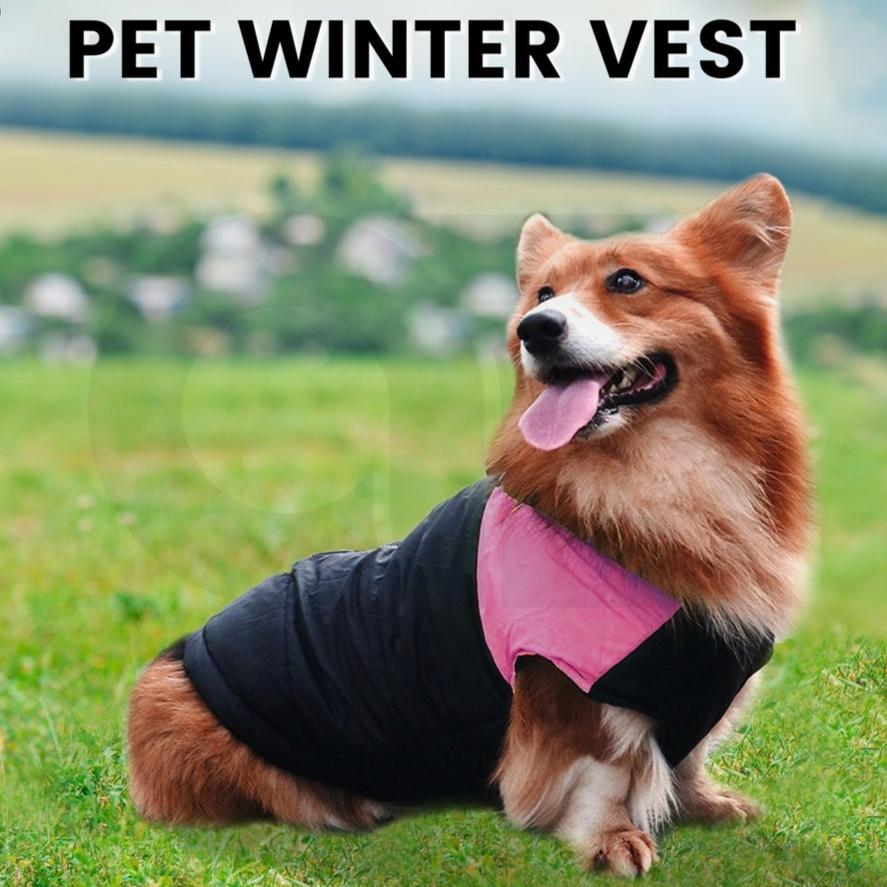 Waterproof Pet Winter Vest (2XL Red)