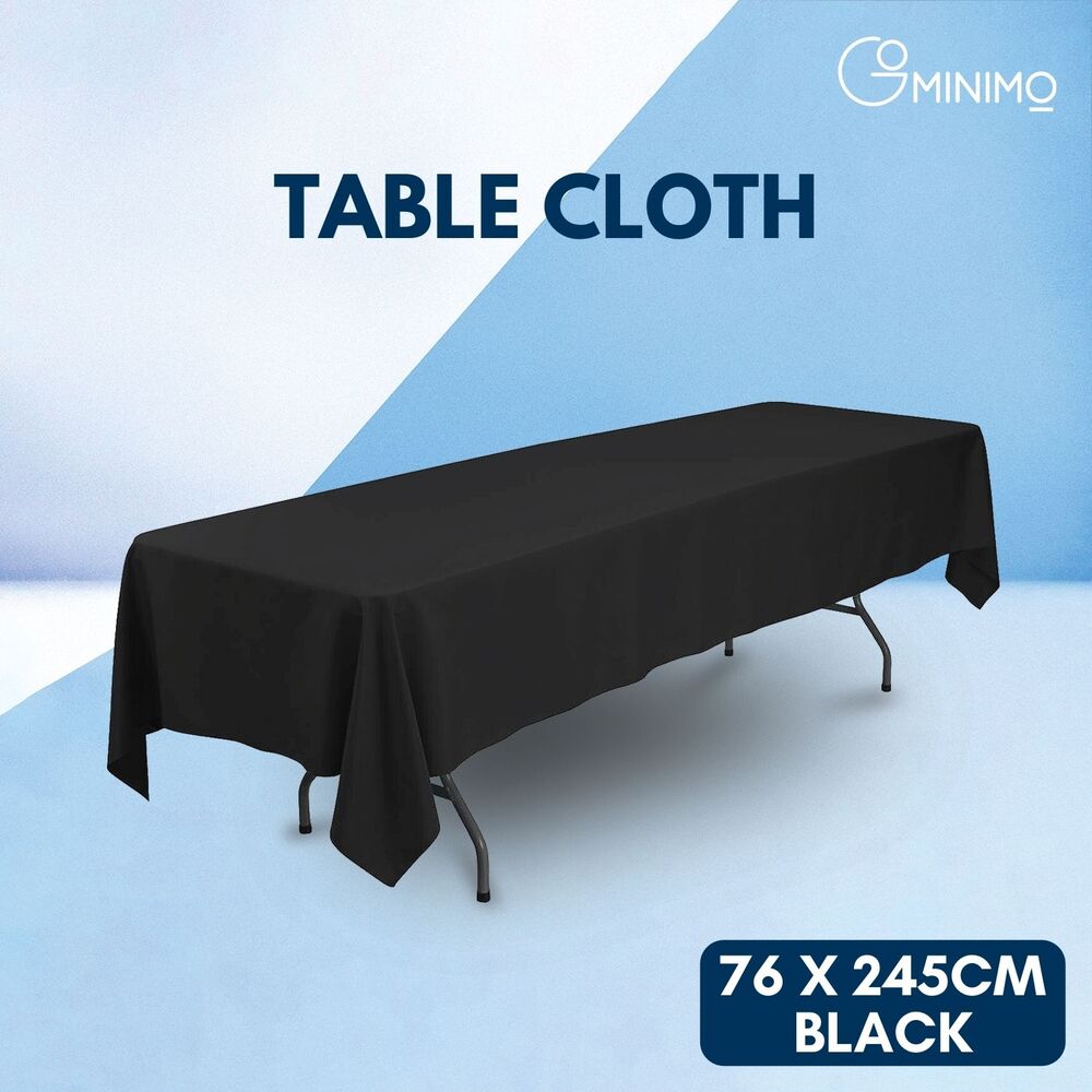 Polyester Tablecloth 300cm (Black)