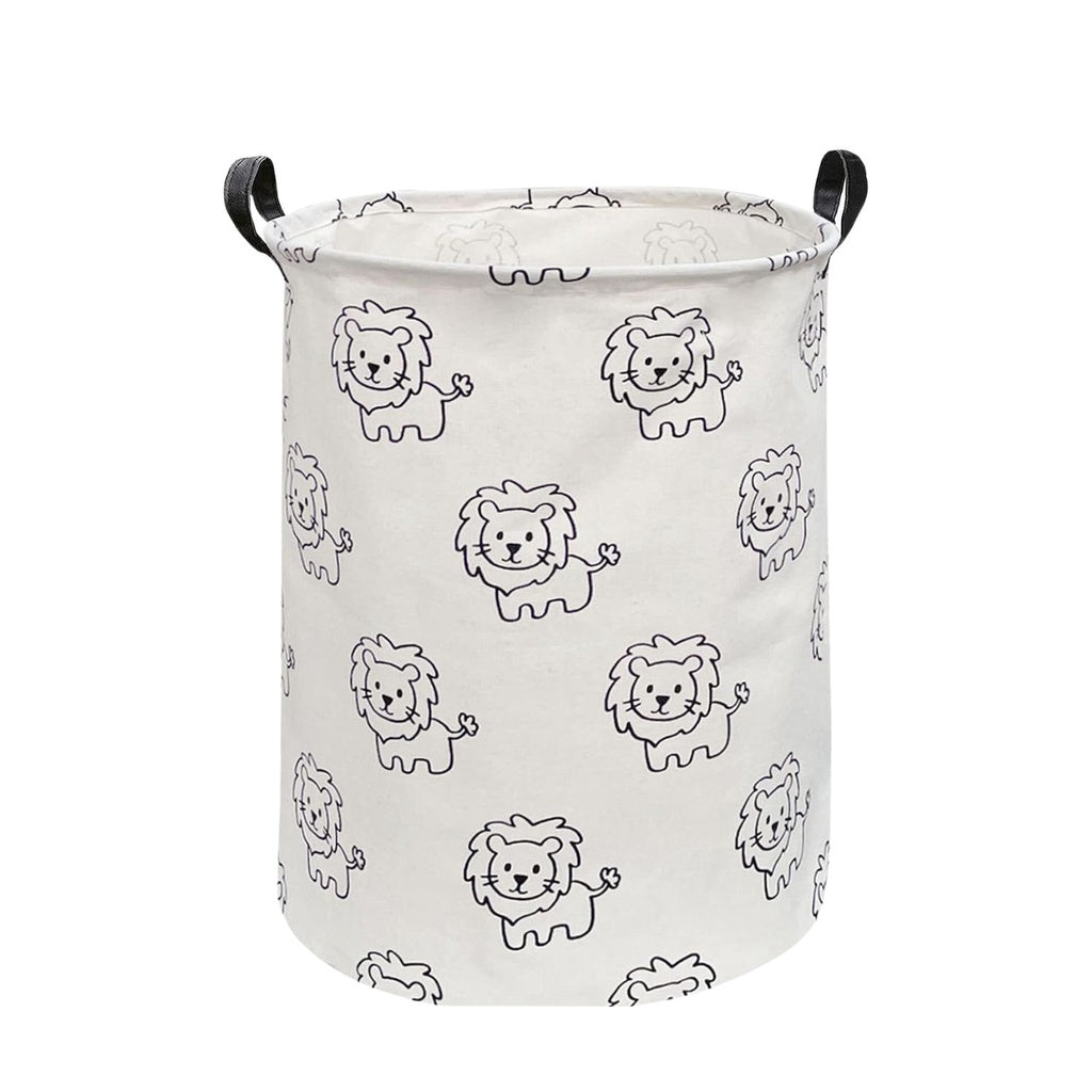 Laundry Basket Round Foldable (Lion)