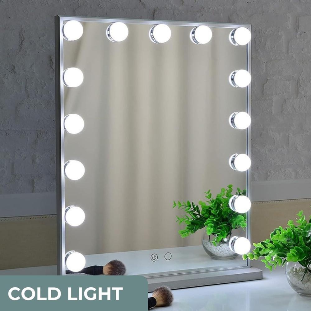 Hollywood Mirror 15 LED 51.2x42cms - Vertical