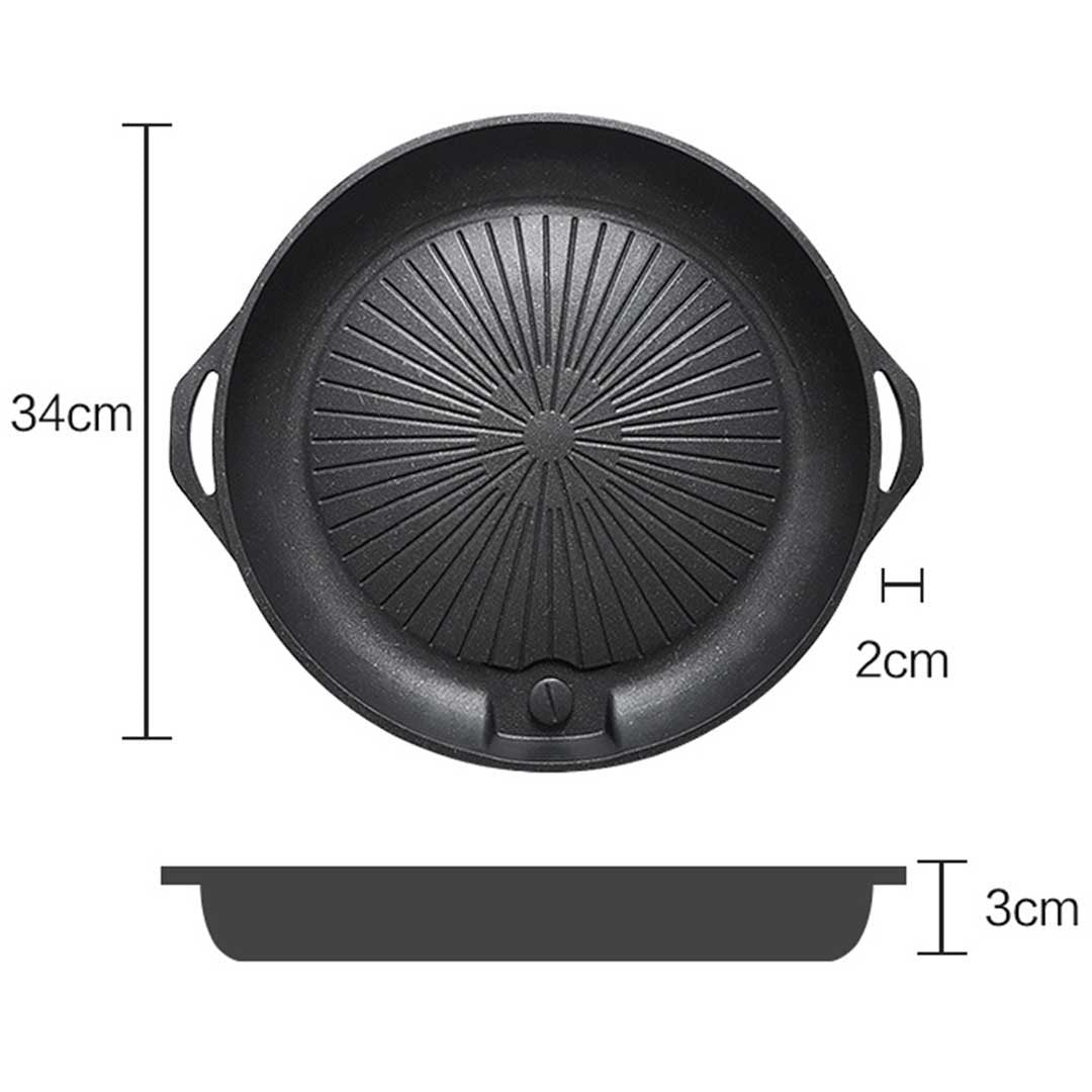 Portable BBQ Butane Gas Stove Non-Stick Grill