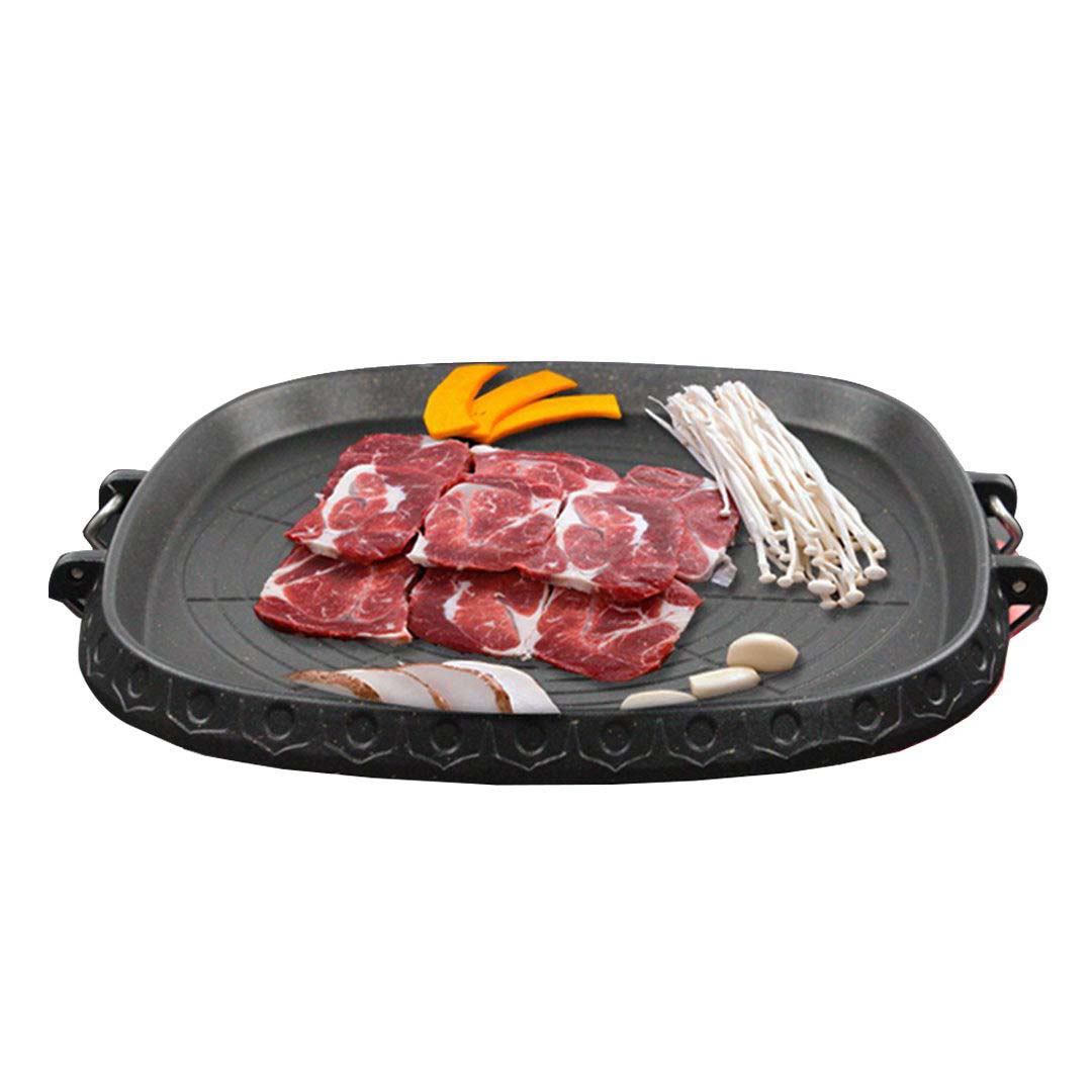 Portable BBQ Butane Gas Stove Non-Stick Grill Square